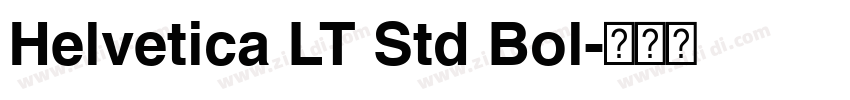 Helvetica LT Std Bol字体转换